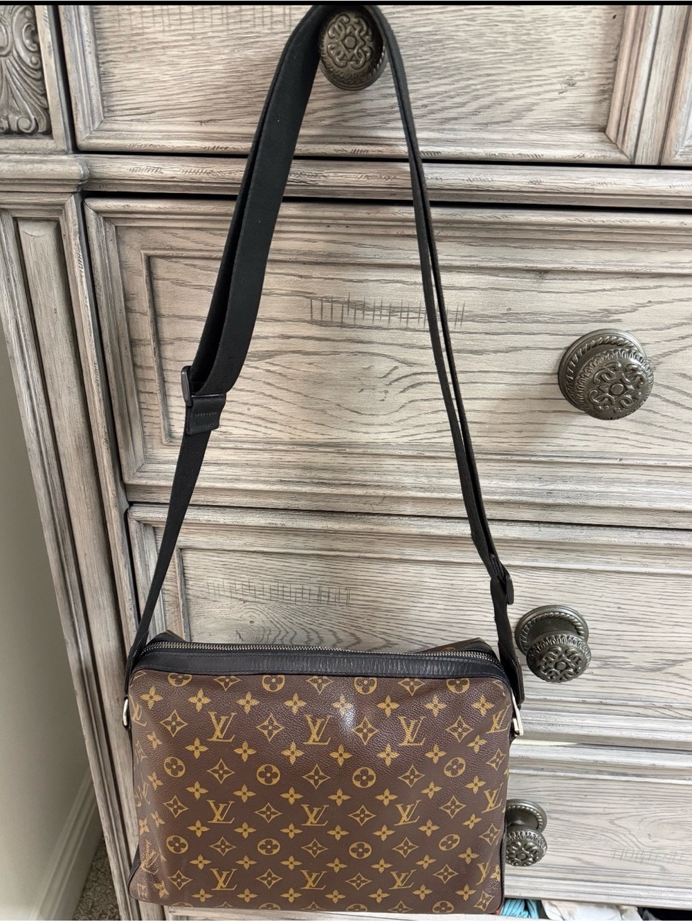 Louis Vuitton Monogram Macassar Torres Messenger Bag UNISEX